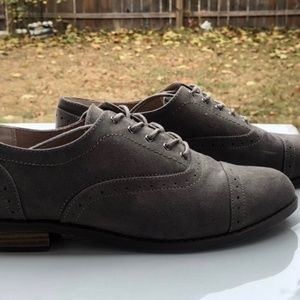 White Mountain Womens Suede Oxford Shoes